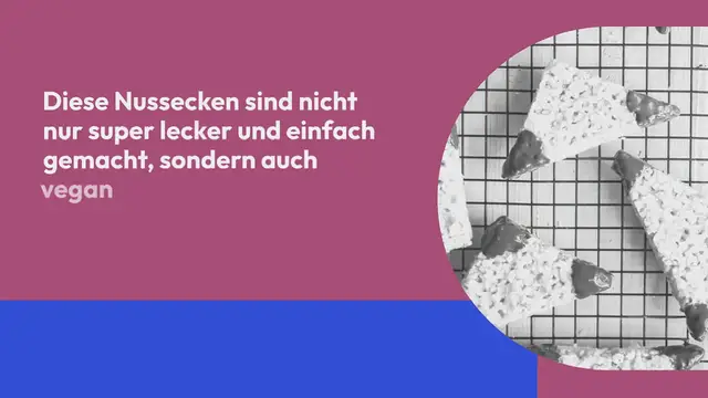 Video thumbnail for Die vielleicht leckersten veganen Nussecken