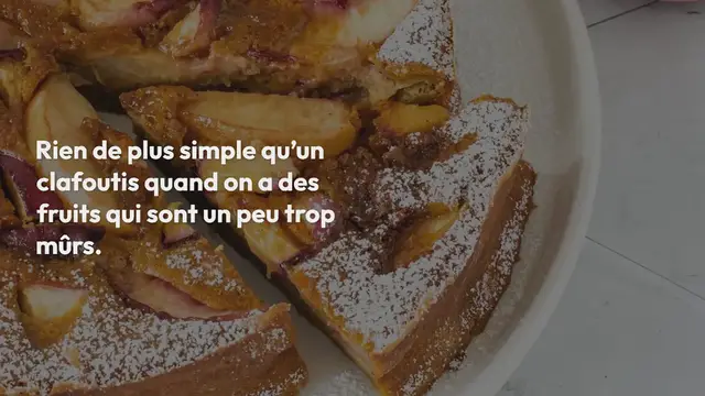 Video thumbnail for Clafoutis aux pêches et sucre de coco