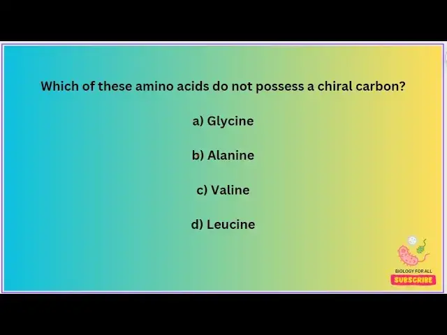 Video thumbnail for Biomolecules MCQs Part 8