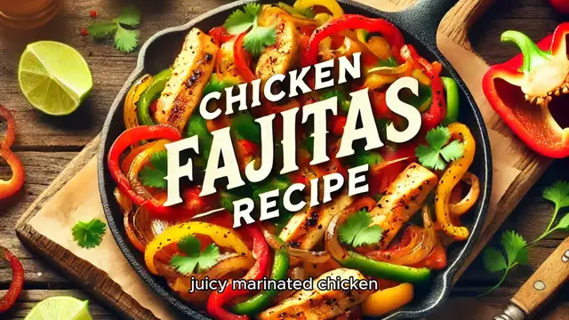 Video thumbnail for Chicken Fajitas Recipe