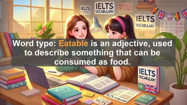Video thumbnail for 5000 Must Know IELTS 8.0 Vocabulary - Eatable vs. Edible: Key Differences for IELTS Success