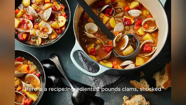 Video thumbnail for manhattan clam chowder recipe