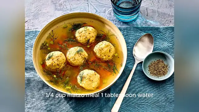 Video thumbnail for matzo ball recipe