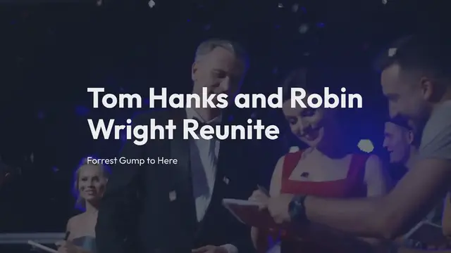 Video thumbnail for "Forrest Gump's Tom Hanks and Robin Wright Reunite in 'Here': Reflecting on 30 Years of Iconic Bond"
