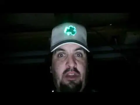 Video thumbnail for Showing off my new hat with a flashing shamrock.