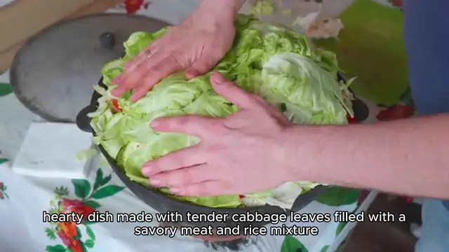 Video thumbnail for stuffed cabbage recipe