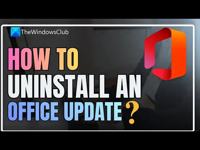 Video thumbnail for How to uninstall an Office Update