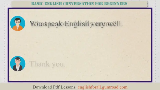 Video thumbnail for Basic English Conversation for Beginners #1