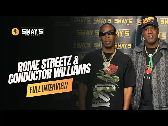 'Video thumbnail for Trainspotting Album Breakdown: Rome Streetz & Conductor Williams Talk | SWAY’S UNIVERSE'