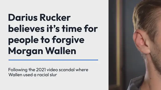 Video thumbnail for Darius Rucker Reflects on Morgan Wallen's Racial Slur Controversy: He's 'Become a Better Person Since That'