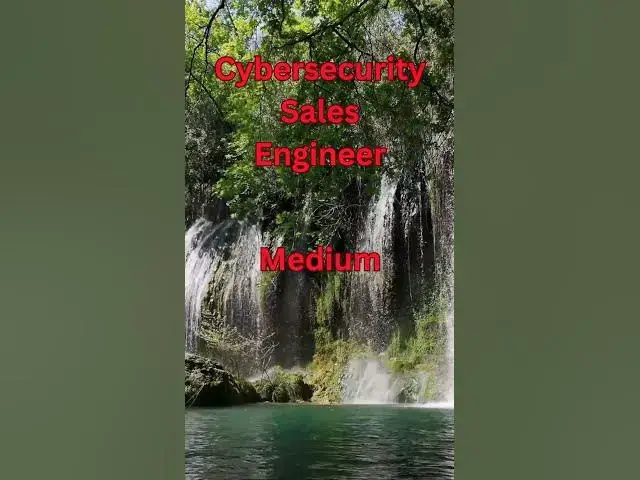 Video thumbnail for Cybersecurity Sales Engineer #cybersecurity  #Technology  #Careers