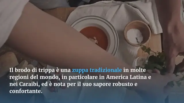 Video thumbnail for RICETTA BRODO DI TRIPPA