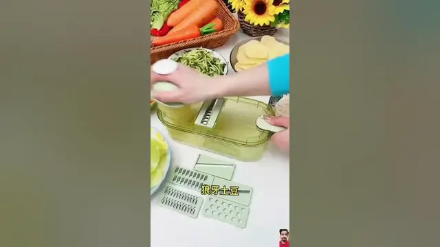 Video thumbnail for 🌟 Multifunctional Vegetable Slicer! 😍 | Product Link is in Description ⬇️ #shorts  #gadgets #viral