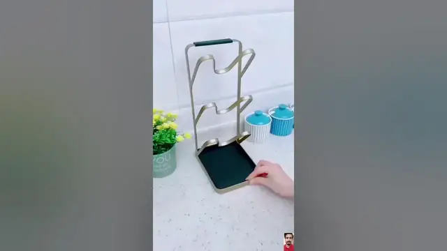 Video thumbnail for 🌟 Wall-Mounted Pot Lid Holder! 😍 | Product Link is in Description ⬇️ #Shorts #gadgets