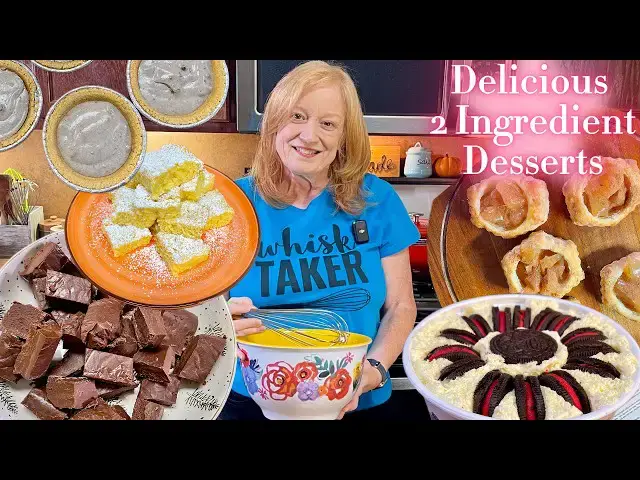 Video thumbnail for 5 Perfect 2 INGREDIENT DESSERT RECIPES