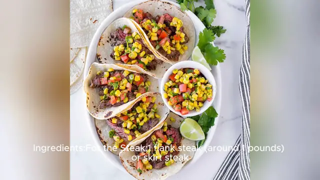 Video thumbnail for steak tacos recipe