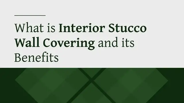 Video thumbnail for Tips for Decorating Your Home with Interior Stucco Walls: