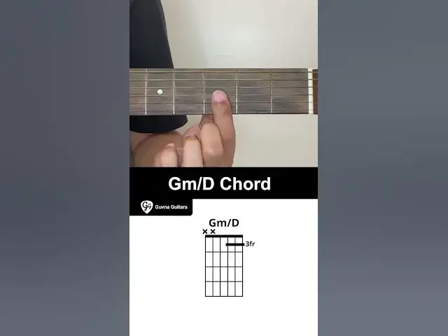Video thumbnail for How To Play The Gm/D Chord On Guitar - Guvna Guitars