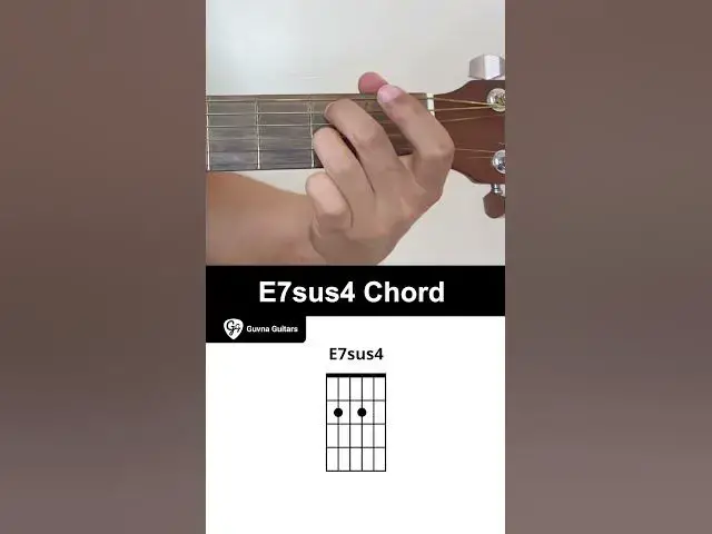 Video thumbnail for How To Play The E7sus4 Chord On Guitar - Guvna Guitars