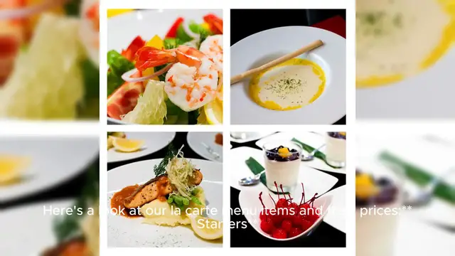 Video thumbnail for ala carte menu Price