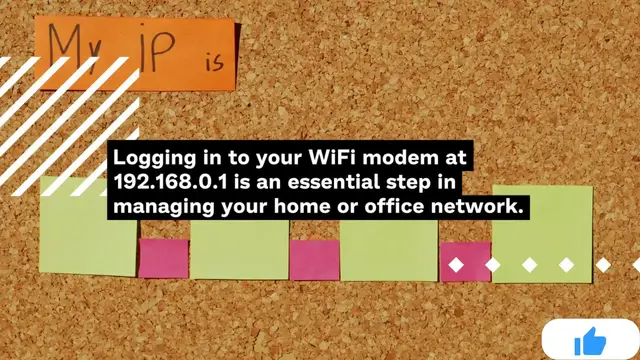 Video thumbnail for Logging in to 192.168.0.1 WiFi Modem
