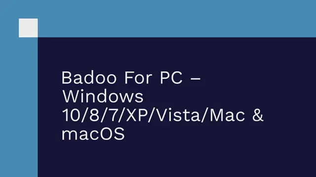 Video thumbnail for Badoo For PC – Windows 10/8/7/XP/Vista/Mac & macOS