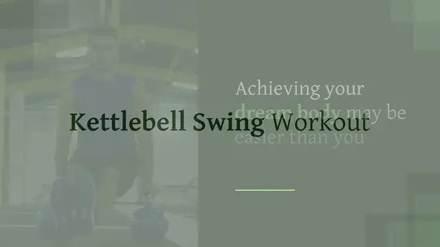 Video thumbnail for 30 Day Kettlebell Swing Workout, For Rapid Fat Loss: