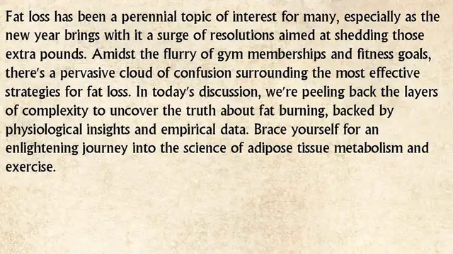 Video thumbnail for The Best Way to Lose Fat The Science of the Fat Burning Zone