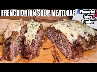 'Video thumbnail for FRENCH ONION SOUP MEATLOAF The Best of Both Classics'