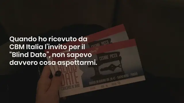 Video thumbnail for Blind Date, il concerto al buio di Cesare Picco con CBM Italia contro la cecità