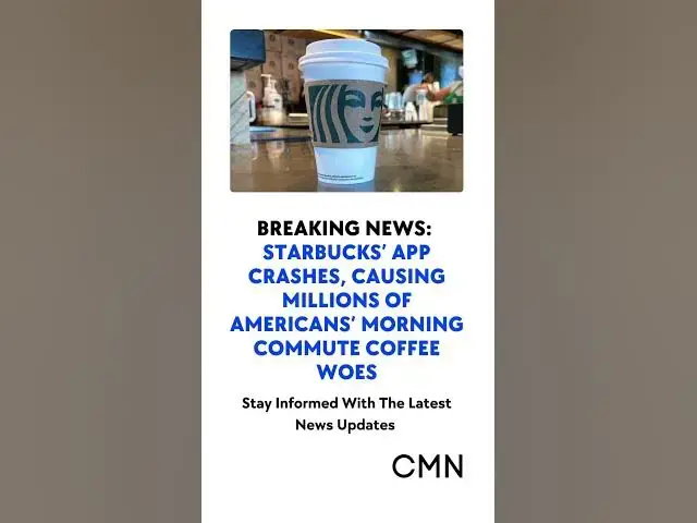 Video thumbnail for Starbucks App Crash Leaves Millions Without Morning Coffee – Nationwide Outage Sparks Chaos