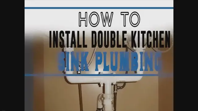 Video thumbnail for How To Install Double Kitchen Sink Plumbing