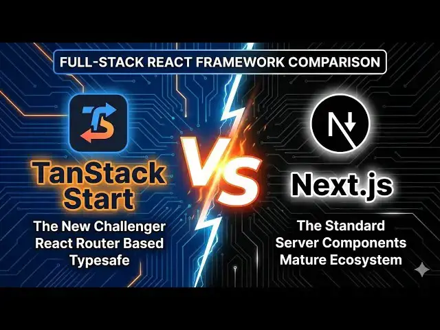 Video thumbnail for TanStack Start vs. Next.js: Full-Stack React Framework Comparison