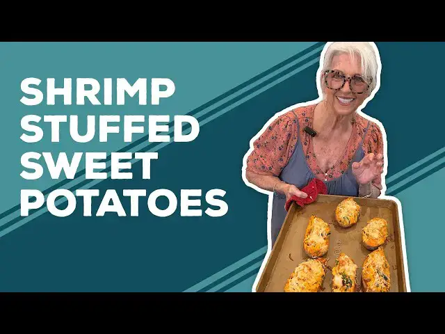 Video thumbnail for Love & Best Dishes: Shrimp-Stuffed Sweet Potatoes Recipe | Sweet Potato Dinner Ideas