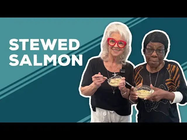 Video thumbnail for Love & Best Dishes: Stewed Salmon Recipe | How to Make Salmon and Grits