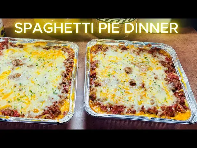 Video thumbnail for SPAGHETTI PIE WEEKNIGHT DINNER Ground Beef Recipe