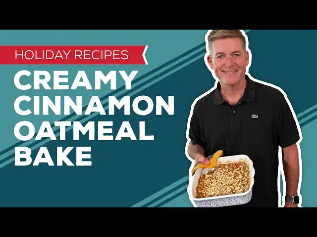 Video thumbnail for Holiday Cooking & Baking Recipes: Creamy Cinnamon Oatmeal Bake Recipe | Baked Oatmeal Breakfast