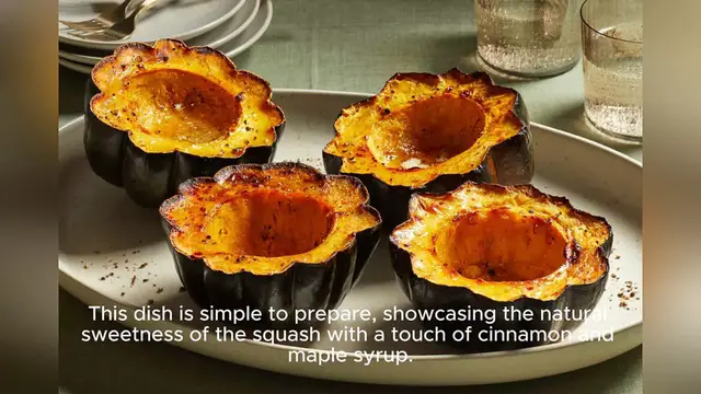 Video thumbnail for acorn squash recipe baked