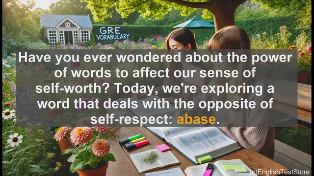 Video thumbnail for GRE Vocabulary Lesson: The Power of Words - Understanding Abase