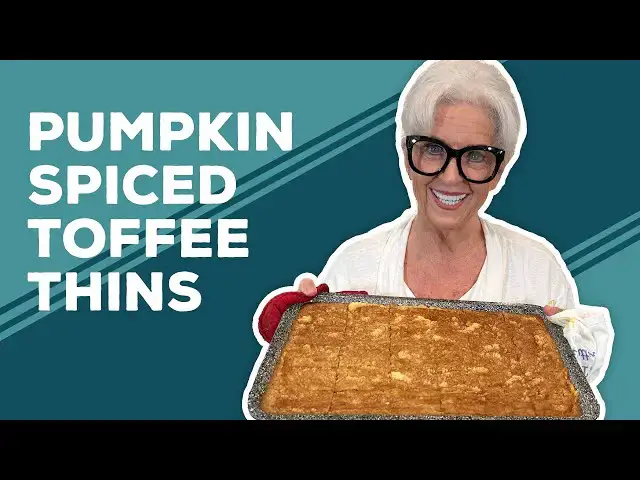 Video thumbnail for Love & Best Dishes: Pumpkin Spiced Toffee Thins Recipe | Pumpkin Dessert Recipes Easy