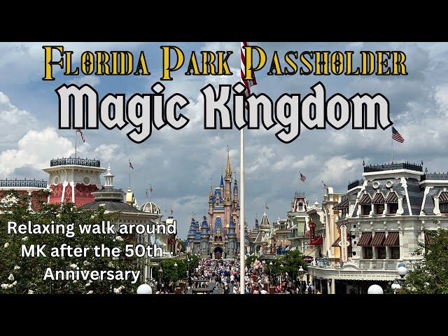 Video thumbnail for Relaxing Walk around at Disney's Magic Kingdom after the 50th Anniversary