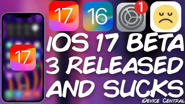 Video thumbnail for iOS 17 BETA 3 WAS RELEASED! It's a HUGE DISAPPOINTMENT!