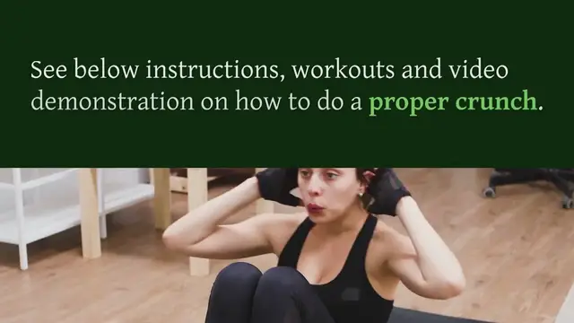 Video thumbnail for How To Do A Proper Crunch Exercise For Better Results: