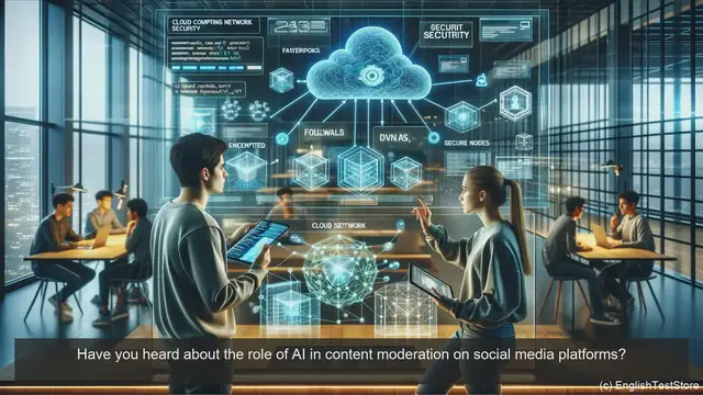 Video thumbnail for English Conversation for Informatics Engineering: AI in Content Moderation