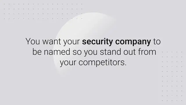 Video thumbnail for Security Names: 450+ Best Security Company Names