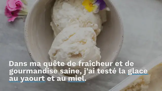 Video thumbnail for Glace au yaourt et au miel