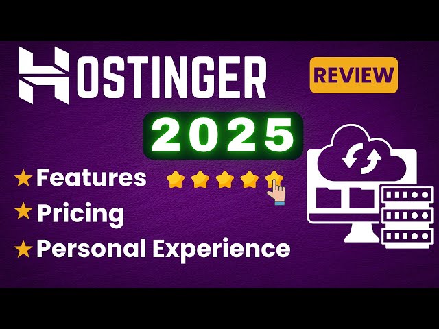 Video thumbnail for Hostinger 2025 Review: Before You Buy… WATCH THIS!
