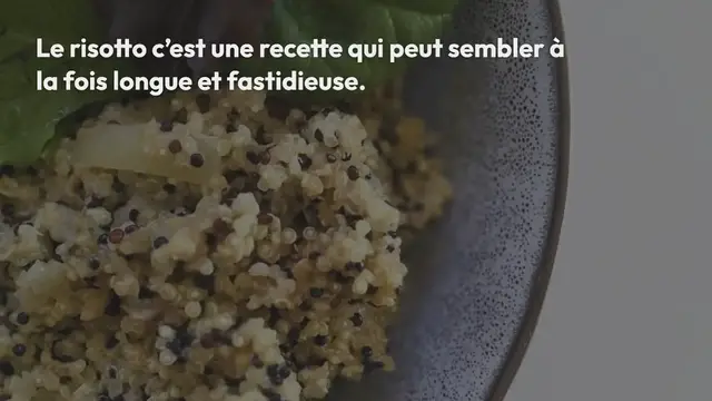 Video thumbnail for Risotto de quinoa aux champignons