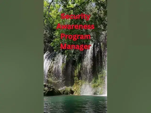 Video thumbnail for Security Awareness Program Manager  #cybersecurity  #Technology  #Careers