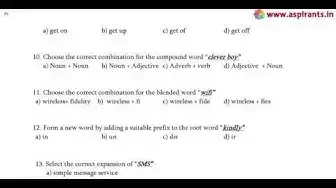 Video thumbnail for 12th English Quarterly Exam Model Question Paper 2019-20 | Namakkal District | Team Aspirants
